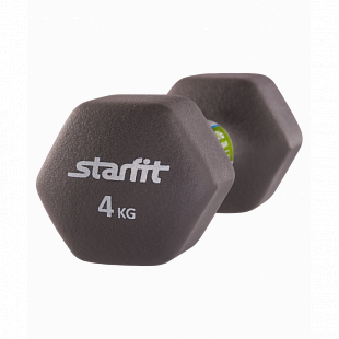 Набор гантелей неопреновых Starfit DB-201 4 кг grey