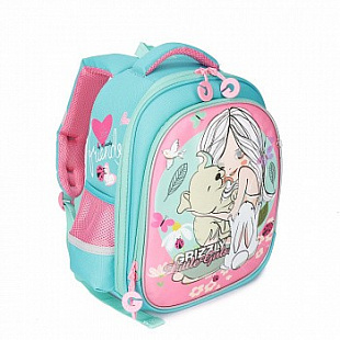 Рюкзак школьный GRIZZLY RA-979-4 /2 light blue/pink