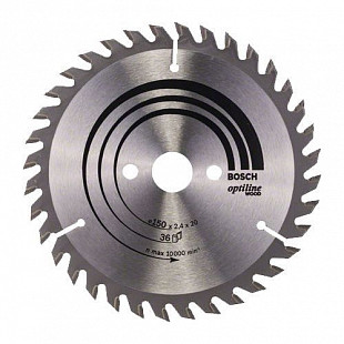Диск пильный по дереву Bosch 15x2 см 36 зубьев 2608640593