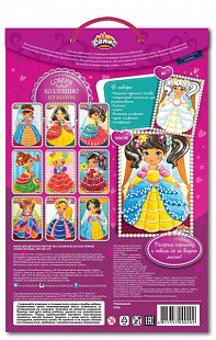 Набор для детского творчества Dalis Раскраска из пластилина Кукла Наташа MC-210