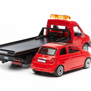 Масштабная модель автомобиля Bburago Street Fire Эвакуатор и Alfa Romeo MiTo 1:43 (18-31400) Black/Red