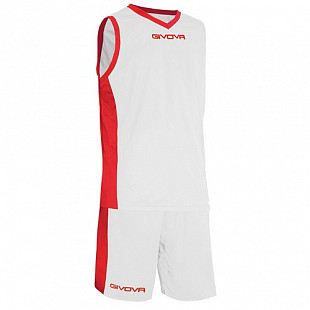 Баскетбольная форма Givova Power Kitb05 white/red
