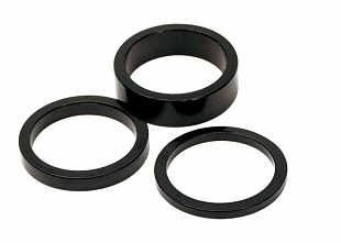 Проставочное кольцо Longus под вынос, Al (28.6/3мм, Black) 398233