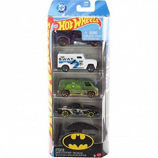Набор машинок Hot Wheels Batman 5 шт (1806 JLN10)