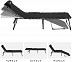 Шезлонг складной KingCamp Bavaria Cozy Cot 2021 black