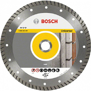 Алмазный круг 115х22,23 мм универсальный Professional Turbo Bosch 2608602393