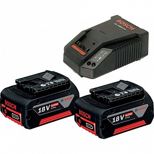 Комплект Bosch аккумуляторы 18.0 В GBA18 V 2 шт + зарядное устройство GAL 18-40 1600A019S0