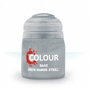 Краска для миниатюр Games Workshop Warhammer Base: Iron Hands Steel 12ML 21-46