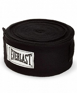 Бинт боксерский Everlast 4465BK 2,5 м Black