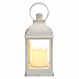 Фонарь декоративный со свечкой Neon Night 10,5х10,5х22,35 см white 513-054