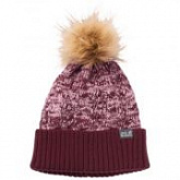 Шапка детская Jack Wolfskin Knit Pompom Cap Kids rhododendron