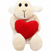 Мягкая игрушка Gulliver Овечка с красным сердечком, 17 см 54-9579A-7