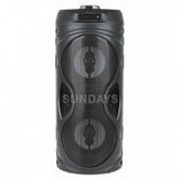 Колонка Eltronic Bluetooth/USB/MicroSD/FM/LED/дисплей RS8879(bl)  red \ black