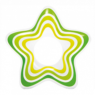 Надувной круг Intex Star Rings 59243NP green