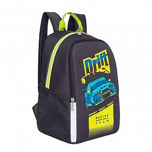 Рюкзак для мальчика GRIZZLY RB-863-1 black/lime