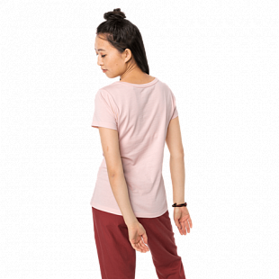 Футболка женская Jack Wolfskin Flower Letter T W blush pink