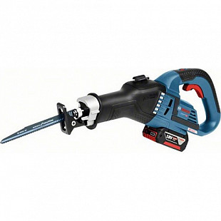 Аккумуляторная сабельная пила Bosch GSA 18V-32 + 2 пильных полотна (18,0 В, Без аккумулятора, дерево до 23 см металл до 2 см) 06016A8102