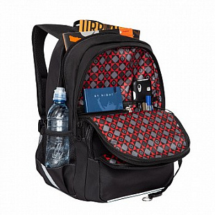 Рюкзак школьный GRIZZLY RB-962-2 /2 black/grey