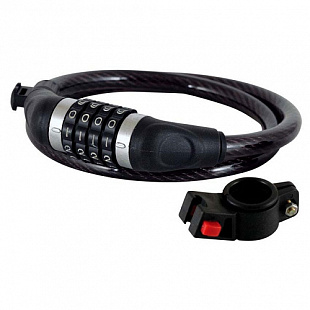 Велозамок кодовый с креплением Longus 12/950 мм (Black) 3550008