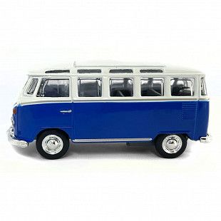 Машинка инерционная Maisto 1:40 Volkswagen Van Samba (21001) white/blue
