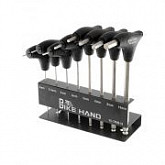 Г-образные шестигранники Bike Hand YC-TPHB-10 2/2,5/3/4/5/6/8/10мм со скошенным торцом на подставке NTB17138