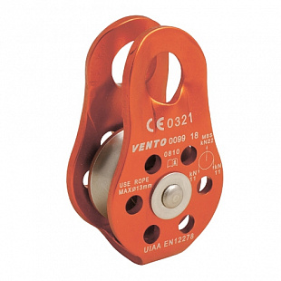 Блок-ролик одинарный Vento Спасатель Люкс дюраль с подшипником