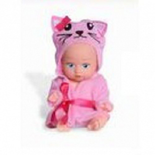 Пупс Qunxing Toys в халате A377D Pink