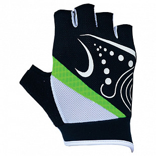 Велоперчатки Jaffson SCG 47-0118 black/white/green