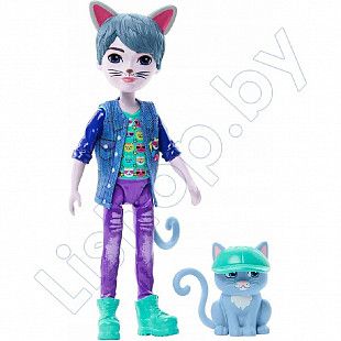 Кукла Enchantimals Котик Коул и питомец Коготь (HNT59)
