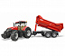 Трактор Bruder Case IH Optum 300 CVX с прицепом Krampe Tandem-Halfpipe 03199