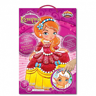 Раскраска из пластилина Dalis Кукла Ирэна МС-212