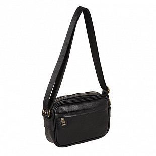 Мужская кожаная сумка Polar 5001142-1 black