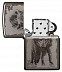 Зажигалка Zippo Wolf Design Black Ice 49073 Зажигалка Zippo Wolf Design Black Ice 49073