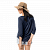 Футболка женская Jack Wolfskin Coral Coast 3/4 T W midnight blue