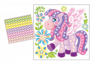 Аппликация бусинами Жемчужинка Десятое Королевство Крылатая лошадка 01973