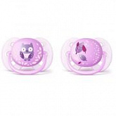 Пустышка силиконовая Philips Avent Ultra Soft 0-6 мес 2 шт SCF227/20