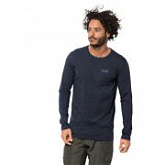 Футболка мужская Jack Wolfskin Essential Longsleeve Men night blue