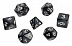 Набор кубиков Stuff-Pro Для ролевых игр под мрамор SPD514 Black SPD514