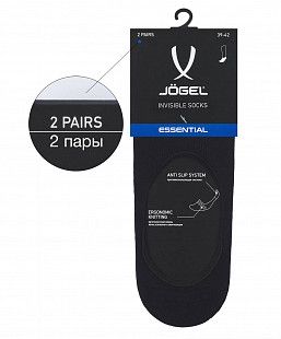 Носки Jogel ESSENTIAL Invisible Socks JE4SO-0221 2 пары black