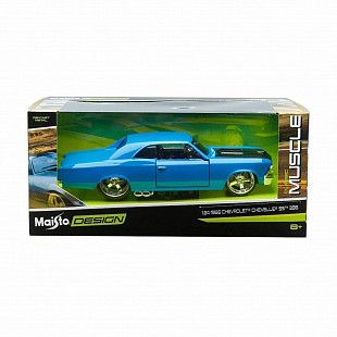Масштабная модель автомобиля Maisto 1:24 Шевроле Шевель SS 396 1966 (31333) Blue 