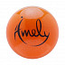Мяч для художественной с насыщенными блестками Amely AGB-303 19 см orange