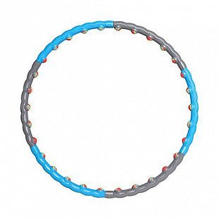Обруч массажный Starfit Core HH-108 разборный с мягкими шариками grey/blue