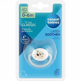 Пустышка Canpol babies Bunny&Company Латексная Круглая 0-6 мес. (23/277_blu_new) blue