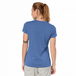 Футболка женская Jack Wolfskin Brand T Women opal blue