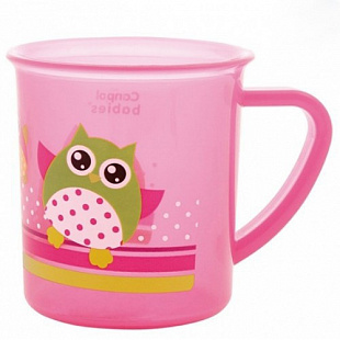 Чашка Canpol babies Совы Пластиковая 170 мл 4/408 Pink