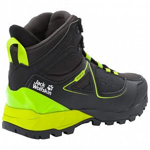 Водонепроницаемые кроссовки мужские Jack Wolfskin Cascade Hike Xt Texapore Mid M black / lime