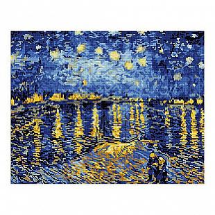 Алмазная живопись Picasso "Звездная ночь на Роной" PD4050023
