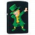Зажигалка Zippo Dabbing Leprechaun 49124 black matte Зажигалка Zippo Dabbing Leprechaun 49124 black matte
