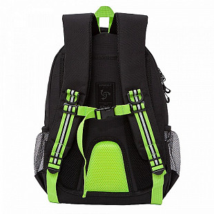 Рюкзак школьный GRIZZLY RB-152-2 /1 black/light green