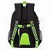 Рюкзак школьный GRIZZLY RB-152-2 /1 black/light green